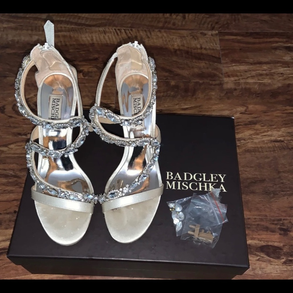 Badgley Mischka Ivory Bridal Shoes